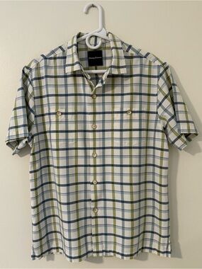 Tommy Bahama Island Zone Silk Blend Camp Shirt Sz M